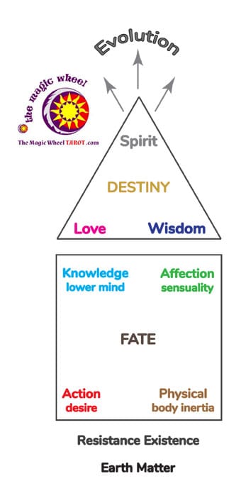 The Magic Wheel Tarot - Fate - Evolution - Human Destiny